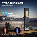 RECHOO Flat EDC Flashlight Rechargeable, 8-Mode Slim Pocket Flashlight - Image 4