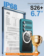 for Samsung Galaxy S26+ Plus Waterproof Case, Magnetic Heavy Duty Military - Image 2