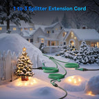 K KASONIC - 40FT Outdoor Extension Cord 1 to 3 Splitter, 3 Prong Outlets Plugs - Image 3