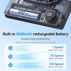 GOCKERA Desk Fan, 6.61''Ultra-thin 5000mAh Battery Powered Fan - Image 4