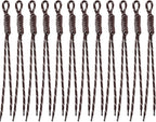 Paracord Keychain Paracord Bag Charm 12pcs Braided Nylon Rope Keychain Cord by Cmidy
