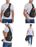 FyLybois Fox Print Sling Bag for Women Lightweight Crossbody Backpack Casual - Image 7