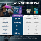 Venture Pal High Sodium Electrolyte Powder Packets | Sugar Free Hydration Drink - Image 3