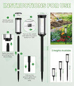 BITPOTT Bright Solar Pathway Lights, 2 Pack Solar Lights Outdoor Waterproof IP65 - Image 7