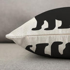 TKS MITLAN Don't Wake The Bear Decorative Pillow Covers Cool Animal Bear Black - Image 6