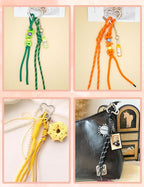 8/13/18/20/30 Pack Paracord Keychain Rope Bag Charms Colorful Braided Charms - Image 8