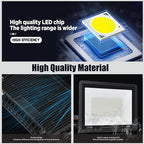4Pack LED Flood Light Outdoor, 250W LED Work Light 26500lmwith 6FT US Plug - Image 4