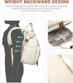 LOVEVOOK Laptop Backpack for Women, 15.6'' Waterproof Nurse Bag Teacher Work - Image 5