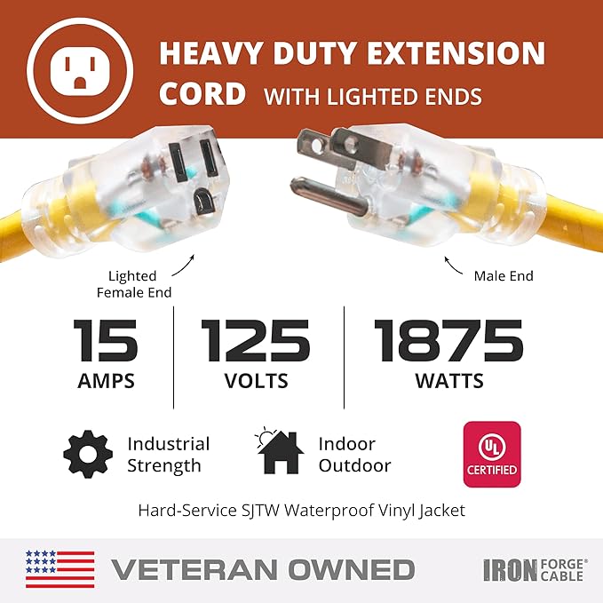 Iron Forge Cable Outdoor Extension Cord 75 Ft - Image 3