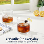 US Acrylic Classic Clear Plastic Reusable Drinking Glasses 12oz Rocks Cups | - Image 3