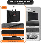 Nicpro Large Size Art Portfolio Case, Artist Portfolio Tote Bag - Image 6
