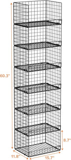 Yociyoga 7-Tier Stackable Closet Organizers and Storage Shelves, Foldable - Image 3