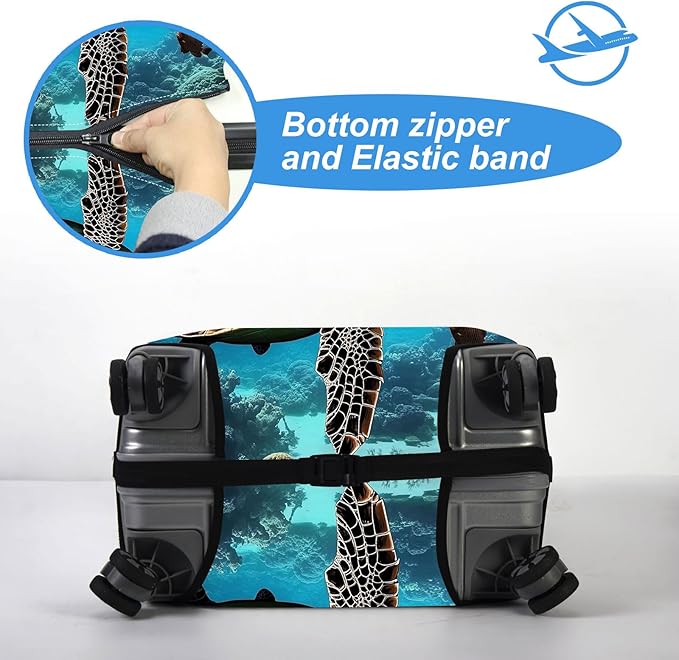 Luggage Cover Protector for 26-28 Inch Suitcases, TSA Approved Elastic Travel - Image 5