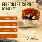 Texas Bushcraft Firecraft Cord Survival Bracelet – Paracord Bracelet - Image 4