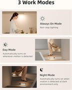 EZVALO Under Cabinet Lights, 1900mAh Rechargeable Motion Sensor Lights Indoor 3 - Image 3
