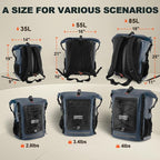 OSAH DRYPAK Waterproof Backpack Dry Bag 35L/55L/85L – Heavy Duty Roll-Top - Image 2