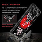 for Samsung Galaxy S21 Plus Case, Sakura Japanese Samurai Pattern Graphic - Image 2