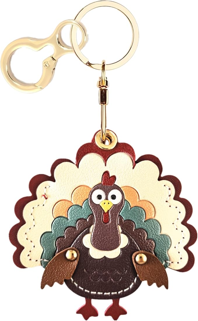 BORKUANA Leather Keychain Holder Case Compatible by BORKUANA