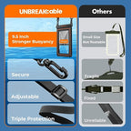 UNBREAKcableXL Size EXTRA Large Waterproof Phone Pouch Floating IPX8 Phone Case - Image 6