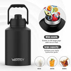 WATERSY 1 Gallon Water Bottle Insulated, BPA Free&Leak Proof, 128oz Stainless - Image 5