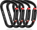 Auto Locking Carabiner Heavy Duty Carabiner 25kN UIAA Certified Climbing by QIWYMHW