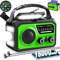16000mAh Hand Crank Emergency Weather Radio by ZZMICHP