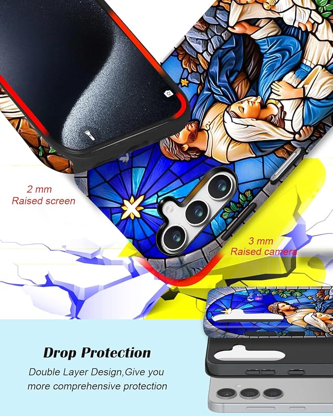Compatible for Samsung Galaxy S26 Plus 5G Case, Dual Layer Heavy Duty 2 in 1 - Image 3
