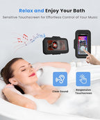 URROY Shower Phone Holder Waterproof One-Touch Open Shower Phone Case Anti-Fog - Image 5