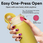 Insulated Water Bottle with Straw - Image 5