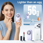 WHATOOK Handheld Mini Fan Small Personal Portable Speed USB Rechargeable - Image 2