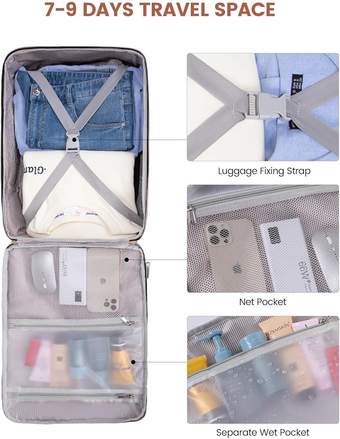 LOVEVOOK 50L Travel Backpack for Women & Men, Airline Approved Carry On Luggage - Image 9