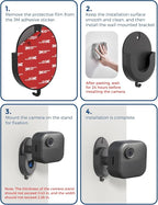 Blink Outdoor Camera Mount – No Drill, No Screws, Strong Adhesive Wall Bracket - Image 6
