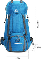 Bseash 60L Waterproof Hiking Camping Backpack - Image 2