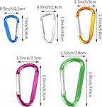 SWATOM Aluminum D-Shape Carabiner Clip 1.6/1.8/2.2/2.6/3 Inches Spring Snap - Image 2