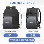 coowoz Large Travel Backpack Carry On - Image 3