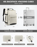 LOVEVOOK Travel Backpack for Women & Men 40L, Airline Approved Carry On - Image 5