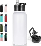 VEGOND 32 oz Insulated Water Bottle Stainless Steel Metal Water Bottles by VEGOND