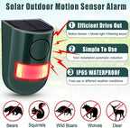 Qualirey Solar Sound and Light Alarm Motion Sensor 129db Outdoor Security Siren - Image 5