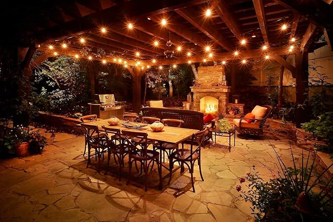 Lampat String Lights, LED 25Ft G40 Globe String Lights - Image 7
