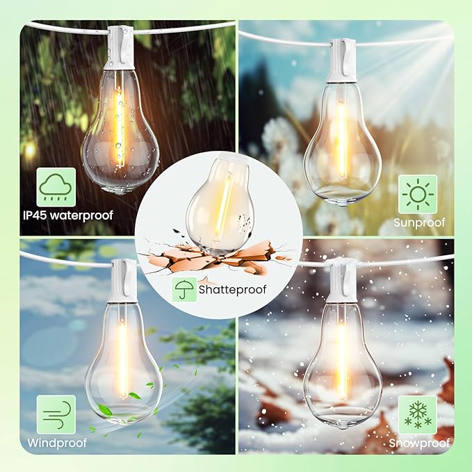 String Lights for Outside 300FT Outdoor Lights - Image 5