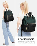 LOVEVOOK Laptop Backpack for Women, 15.6'' Waterproof Nurse Bag Teacher Work - Image 4