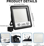 CREATESTAR 2 Pack 100W LED Flood Light Outdoor, 10000LM Bright LED Work Lights - Image 4