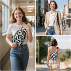 Tuwubi Crossbody Bags for Women, Sling Bag for Men, Small Hiking Backpack Anti - Image 2