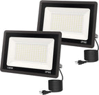 L LOHAS LED Flood Lights Outdoor, 150W Dusk to Dawn Outdoor Lighting, IP66 by LLOHASLED