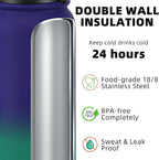 Fanhaw 24 oz Insulated Stainless Steel Water Bottle - Image 3