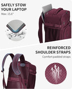 ECOHUB Travel Backpack for Women, Laptop Carry on Backpack - Image 6
