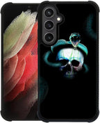 for Samsung Galaxy S23 FE Case, Skeleton Winding Snake Pattern Graphic Design by FKBRCL4U