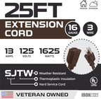 Iron Forge Cable Outdoor Brown Extension Cord 25 ft - Image 2