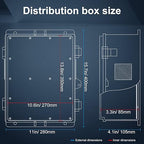 Namunanee Outdoor Electrical Junction Box, ABS Water Resistant Enclosure - Image 6