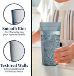US Acrylic Cafe Plastic Reusable Tumblers 20-ounce Water Cups in Grey | Value - Image 4